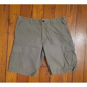 Eddie Bauer Cargo Shorts Size 35 Khaki Utility Outdoor Casual Hiking